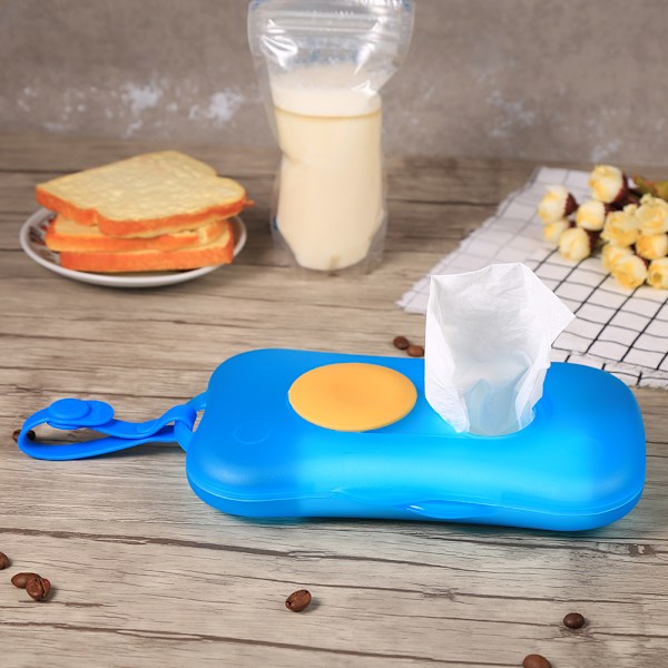 Bærbar Baby Kid Wipe Oppbevaringsveske Boks Plast Reisevåtservietter Holder Dispenser Organizer #5