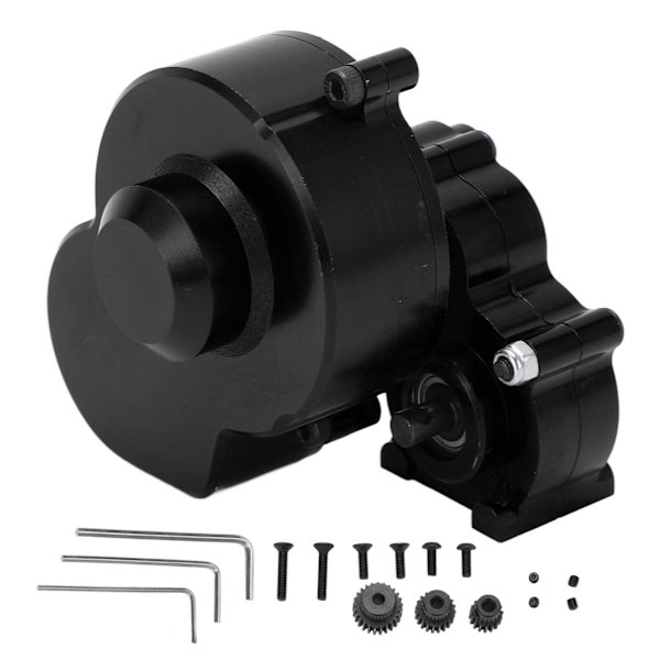 RC-växellåda med motorväxel för AXIAL SCX10 1/10 fjärrkontroll CarBlack