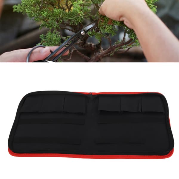 Black Garden Bonsai Scissors Shears Tool Storage Bag Pouch Holder