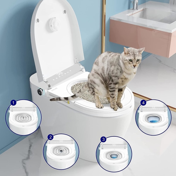 Träningssats för katttoalett - Träna din katt att använda toaletten