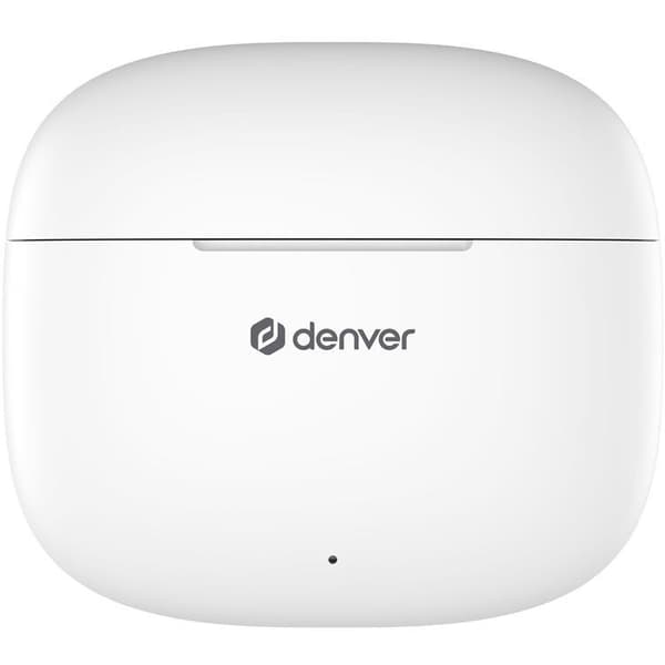 DENVER TWE48W Trådløs Bluetooth Hodetelefon med Ladeetui Vit True Wireless Stereo (TWS)