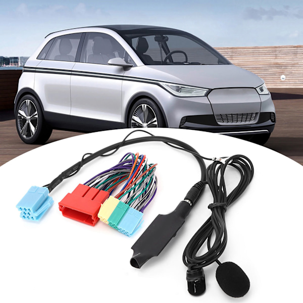 Bluetooth-ääniadapteri kaiuttimen kanssa auton stereoon sopii A2 A3 8L 8P B5 B6 B7 A6