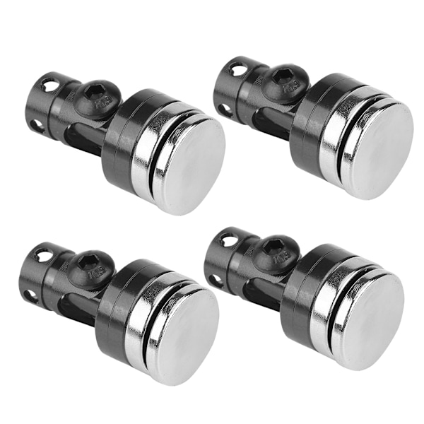 4ST Aluminium Magnetisk Stealth Usynlig Kroppspol Mount for SCX10 4WD 1:10 RC Bil Svart