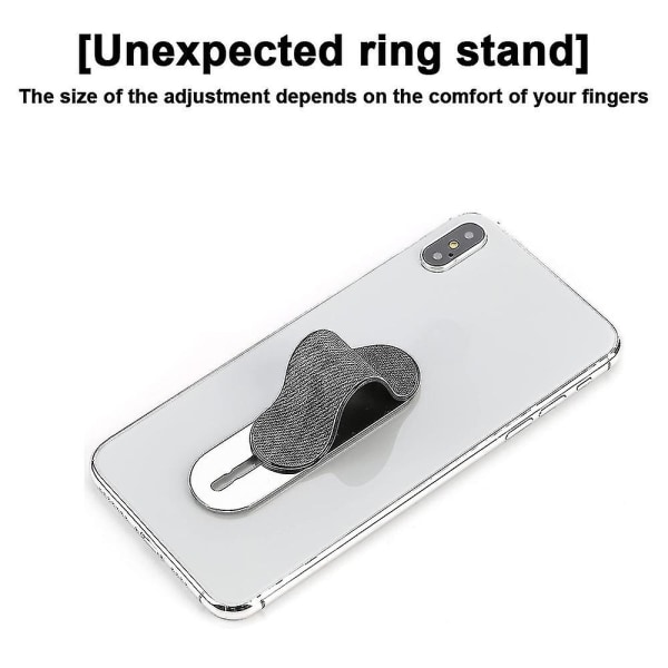 Finger Strap Telefonhållare - Finger Strap Telefonhållare Elastiskt finger Black
