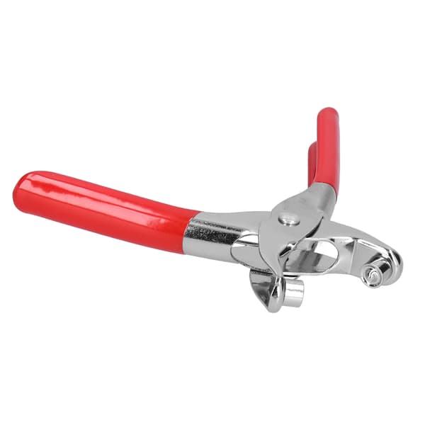 Eyelet Plier Setter Chrome-plated Plastic Dipped Handle 6in Red with 100 Rivets