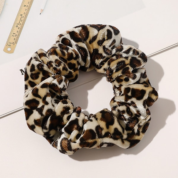 10 ST Hår Scrunchies Enkelt Mode Slikkefarve Fløjl Elastiske Scrunchies Hårelastikgaver til Kvinder Piger