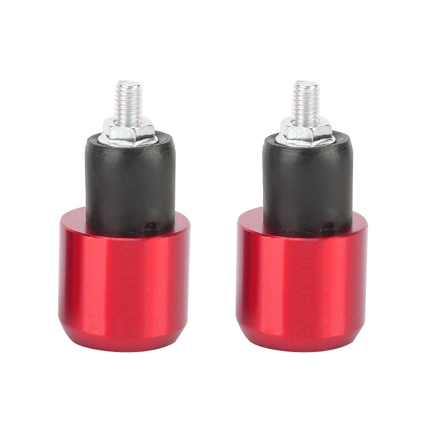 2st Universal 18-22 mm Motorcykel Rund Styre End Vikt Balansplugg (rosaröd)