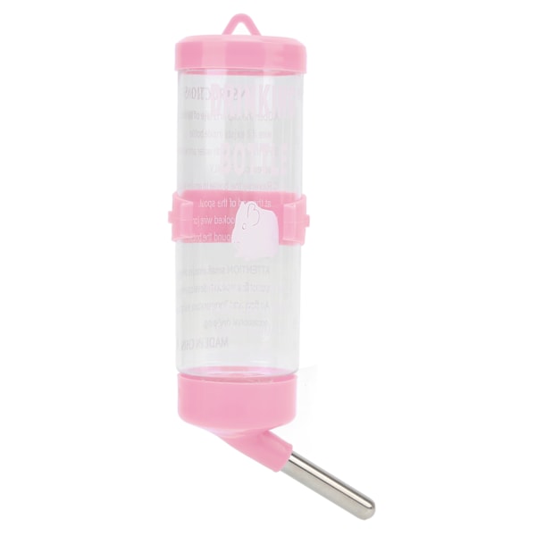 Hamster Vattenflaska Dispenser Automatisk Droppande Dricksfontän för Hamster för smådjur Rosa 250ML
