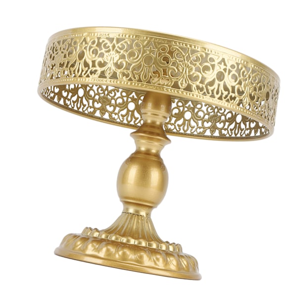 Dessertstativ Gyllen kakefat Spissdesign Enkel montering Rund godterisjarm for Party M