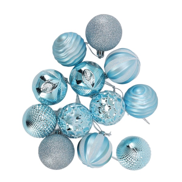 Julekuler Ornament Julepynt for familiefester Hagemiddager Bursdager Blå