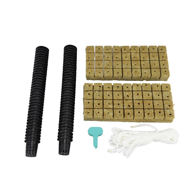 72 set 1 tums stenullskuber med 2 tums nätkrukor för hydroponik odlingssystem Bra vattenabsorption Hydroponics nätkopp för hemmet