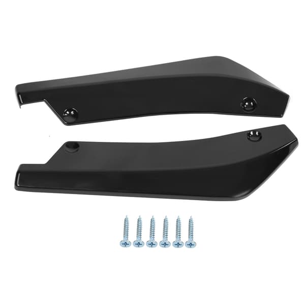 2 st Bil bakre stötfångare Läpp Anti krasch Spoiler Canard Diffuser Wrap Angle Splitter
