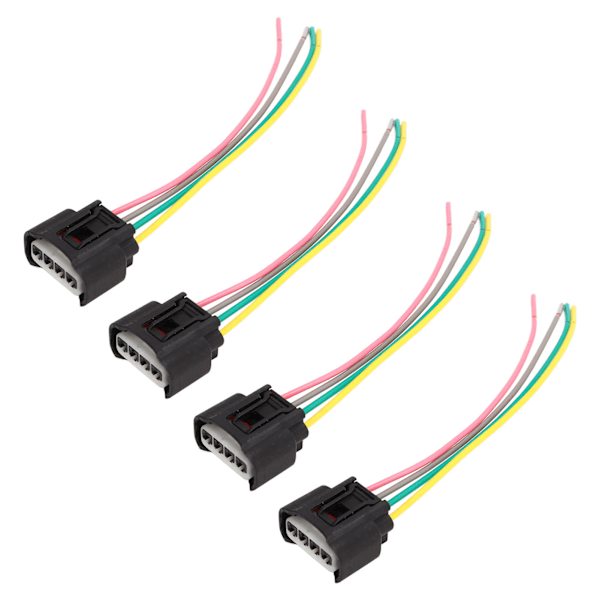 4 stk. Tændspolestik Pigtail Connector Harness Kit 4 Pins Udskiftning til Camry Corolla Highlander Rav4
