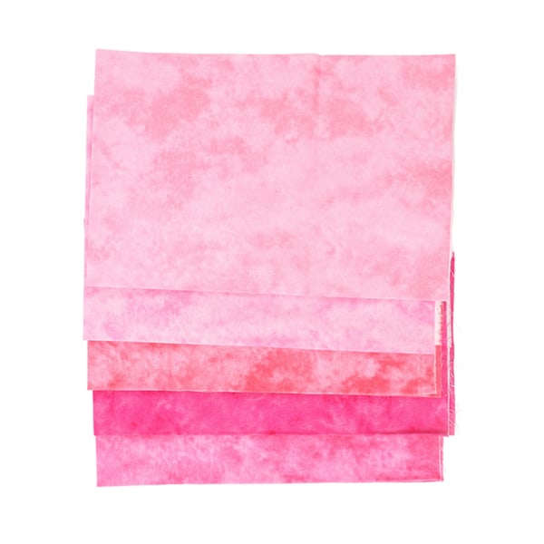 5 st Bomullstyg för Quiltning Smutsfärgat 50 cm Långt 45 cm Brett Mjukt Lappverkstyg för Hantverk DIY Reparation Rosa 50 cm Långt 45 cm Brett (5 st)