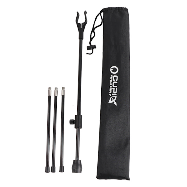 Recurve bueholder Justerbar glasfiberstang Buejagt Bueholder Ultralet bærbar bueholder til udendørs jagt Sort