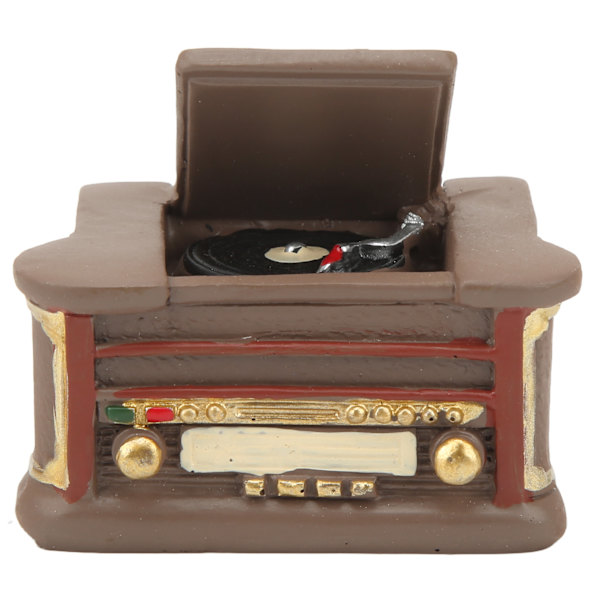 Nukkekodin Mini-soittimella Simulointi DIY Käsintehty 1:12 Nukkekodin Mini Retro-soittimella Malli Nukkekodin Tarvikkeille