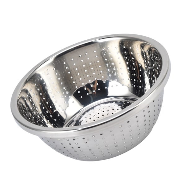 Grönsakstvättkorg Rostsäker multifunktions durkslag i rostfritt stål för kök Hushåll Silver24cm