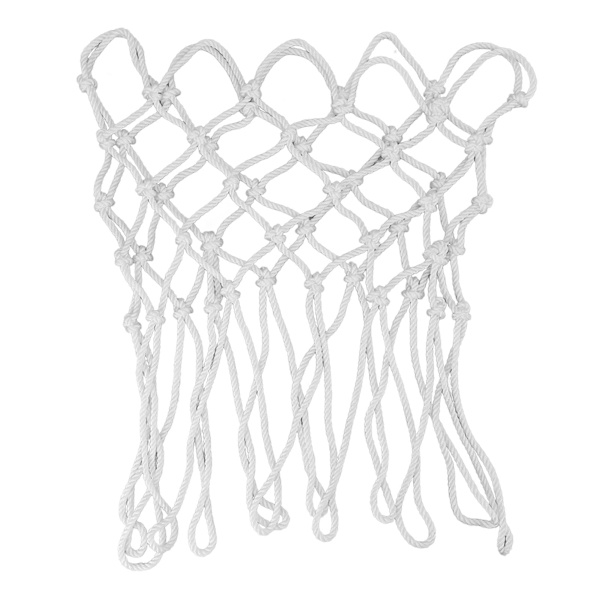 Basketnett All Weather Anti Whip Passer Standard Innendørs Utendørs Felger Profesjonelle Basketnett Polyester Hvit
