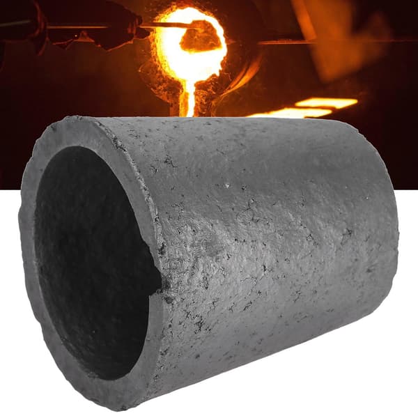 Cup Shape Silicon Carbide Graphite Furnace Crucible Melting Tool 4Kg