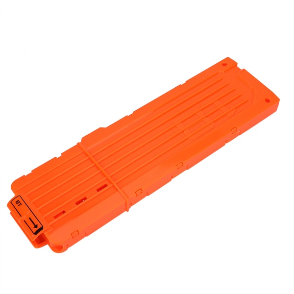 18 Dart EVA Soft Bullet Clip Dart Plast Gun Toy Cartridge Holder (Ogenomskinlig orange)