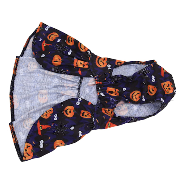 Pet Halloween kjol Ljusa färger Söt Mjuk Bekväm Stretchig Moderiktig valpklänning för små hundar XL