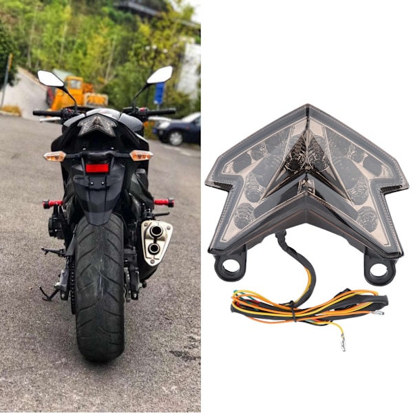 Moottoripyörän LED-takavalo Jarruvilkut Takavalo Kawasaki Z800 2013 2014 (Musta)