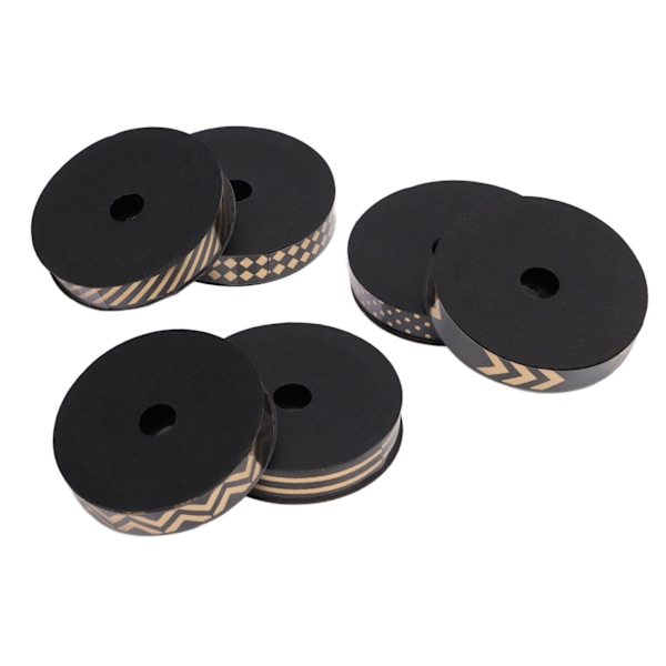Dekorativt band Flexibelt Elegant Mode Glans DIY Tillbehör för Bröllop Födelsedagsfest Svart Guld