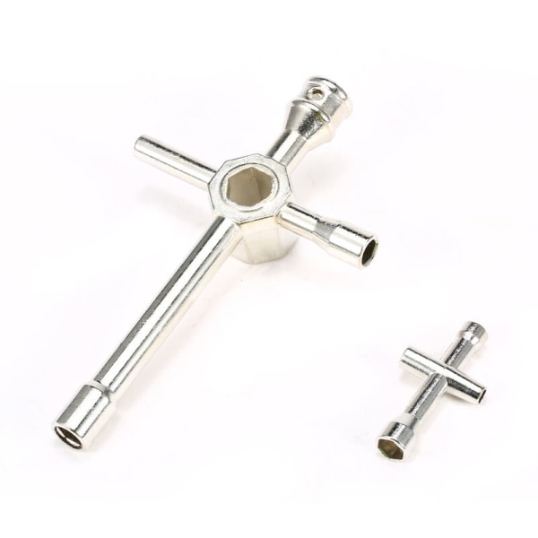 Metallkryssnøkler 2 STK modell bilreparasjonsverktøy, modell: sølv