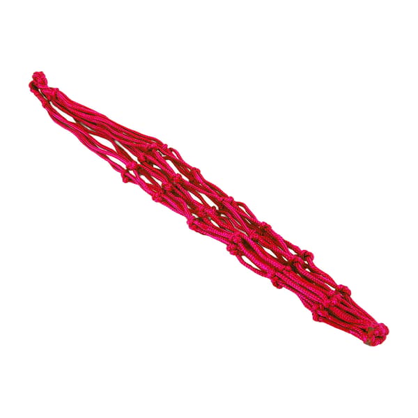 Chicken Vegetable String Large Space Fruit Holder Poultry Feeding Net Bag with Hook for Duck Geese Red