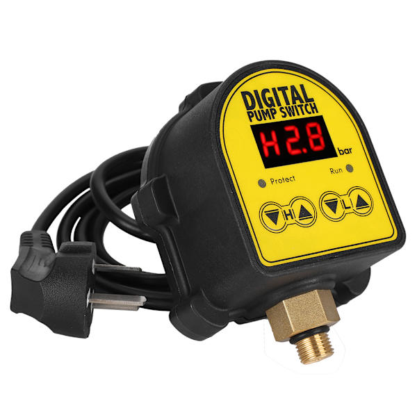 Digital automatisk elektronisk tryckkontrollomkopplare för duschförstärkningsvattenpump AU 220V