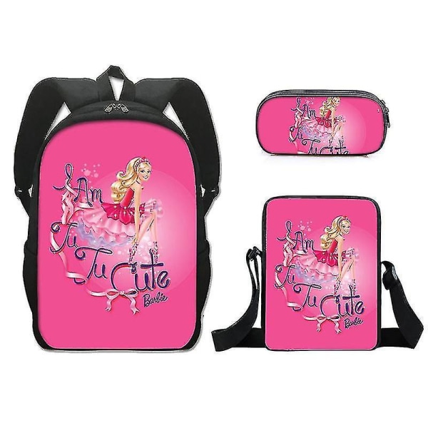 Barbie skolväska i tre delar (pennväska + liten väska + ryggsäck) Product 12