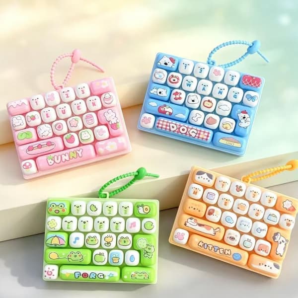 26 ruudukon näppäimistön näppäinhatut klikkaaja fidget näppäimistön näppäinhatut Blue