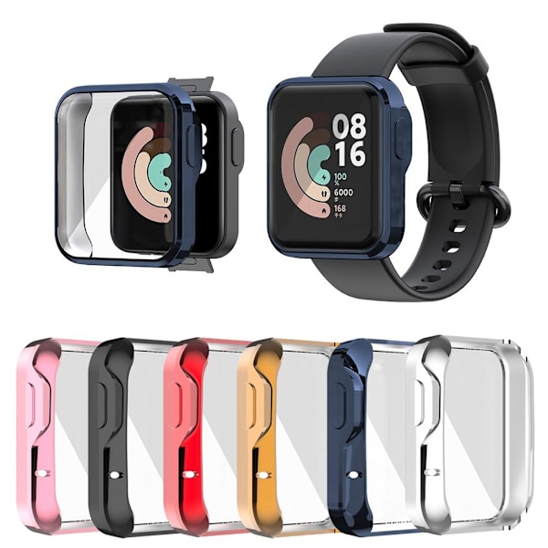 Skjermbeskytteretui Full Dekning Beskyttende TPU Deksel Etui Riperesistent Belegg Bumper Shell Beskytter for Mi Watch Lite for Redmi Watch