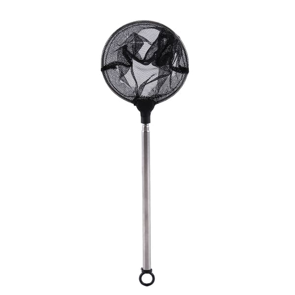 Fish Tank Aquarium Accessories Net Mini Adjustable Telescopic Fish Shrimp Landing Net Round