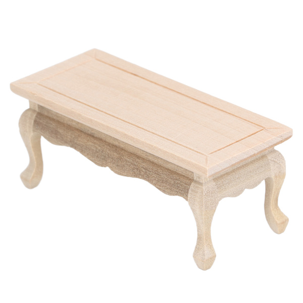 1:12 Dukkehussalonsbord Almindeligt Træ Miniature Sofabord Møbler Tilbehør DIY Legetøj