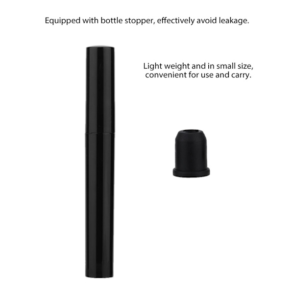 10 stk Tom Mascara Tube Sort Øjenvippevækst Væskebeholder Flaske Kosmetisk Værktøj 3ml