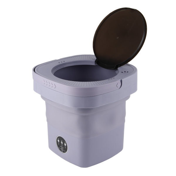 Foldable Washing Machine High Speed 6.5L Large Capacity Soft Semi-Spin US Plug 100-240V