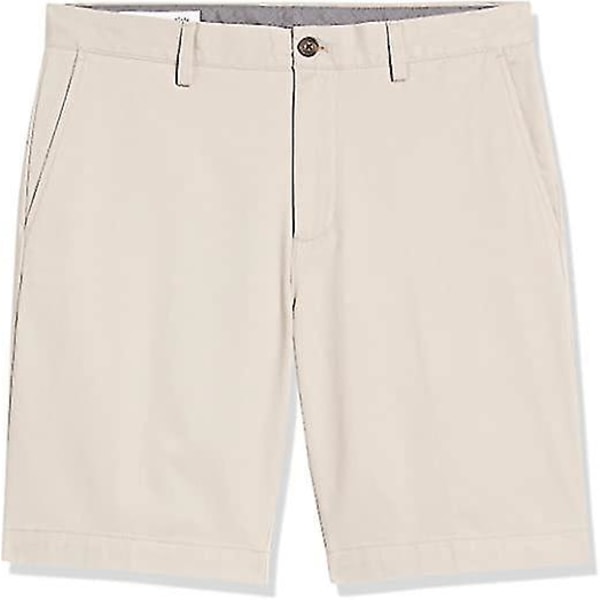 Khaki Blå Herre Chino Shorts Størrelse 36