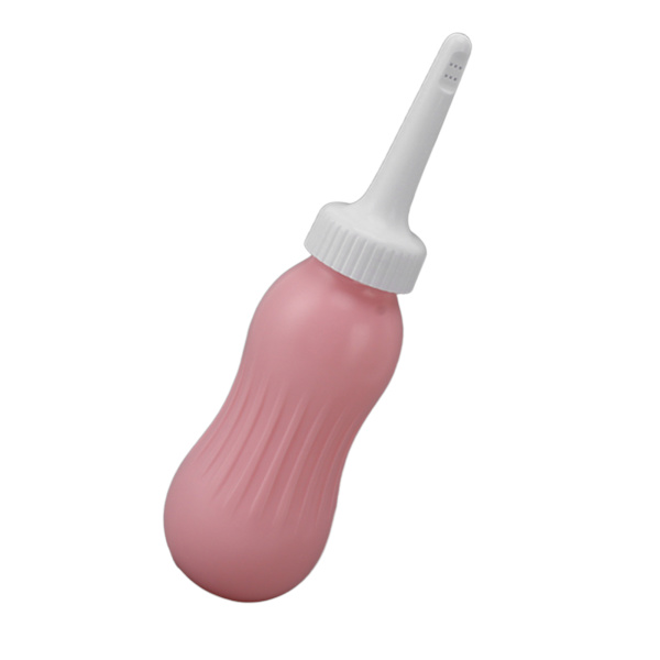 Bærbar Bidet Sprayer Heavy Injection 500ml Silikon Håndholdt Bidet Lavemang Pære for Kvinner Gravid Persika Rosa
