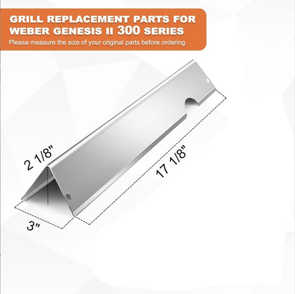 Weber Genesis II 300-seriens Flavorizer Bars reservedele til Weber Genesis-grill[LD]