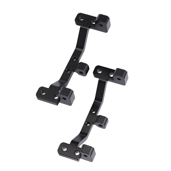 2 stk RC metall dragstang kobling akselmontert fast sete for MN MN90 1/12 RC crawler oppgraderingsdeler Svart