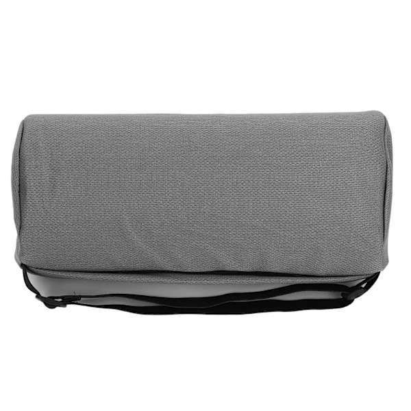 Lumbar Roll Pillow Multifunctional Memory Foam Back Roll Waist Support Cylinder Pillow with Adjustable Strap Grey