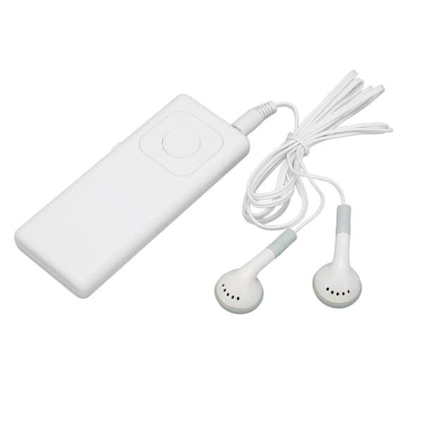 MP3-spiller Tappefritt lydstøtte 64G minnekort Bærbar minispiller for studier Arbeid Avslapping Hvit