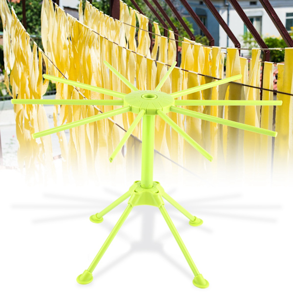 Nudlar Spaghetti Pasta Torkställ Stativ Torktumlare Vikbart köksredskap (grön)