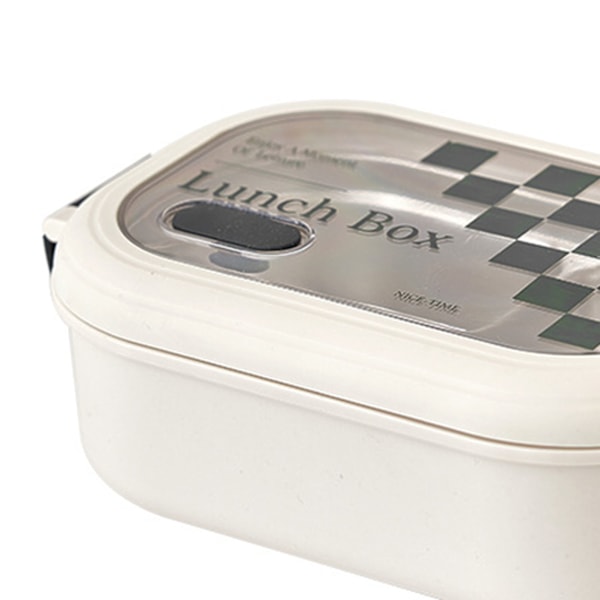 2-roms Bento Box Varmekonservering Rustfritt stål mellomlag Lunchboks Lufttette bærbare matbeholdere for skolekontorsgaller