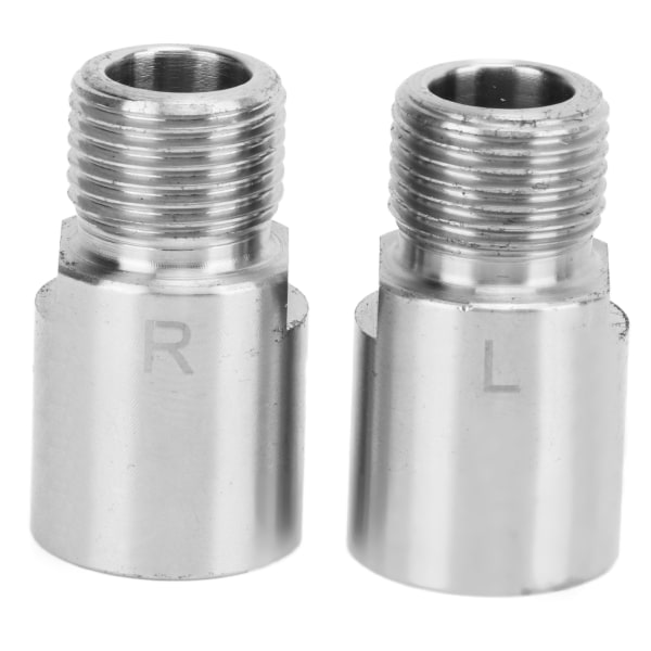 2st Mountain Bike Pedal Extenders Krom Molybden Stål Cykel Pedal Extender 20mm Silver