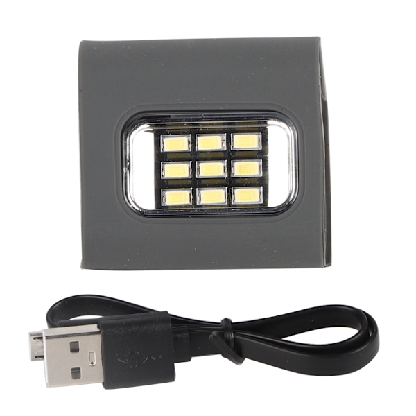 Bærbar COB Light Night USB Opladning Sikkerhed LED-lampe til Udendørs Sport Løbe Cykling