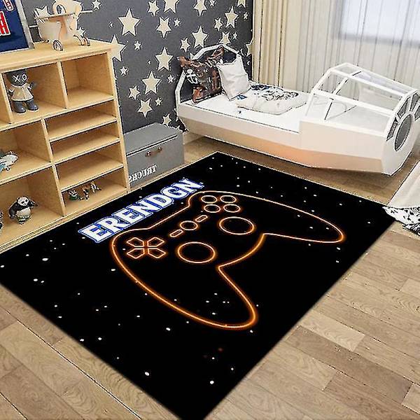 Gaming Controller Area Rug Halkskyddad Golvmatta 80x120cm - Flerfärgad Barnlekmatta