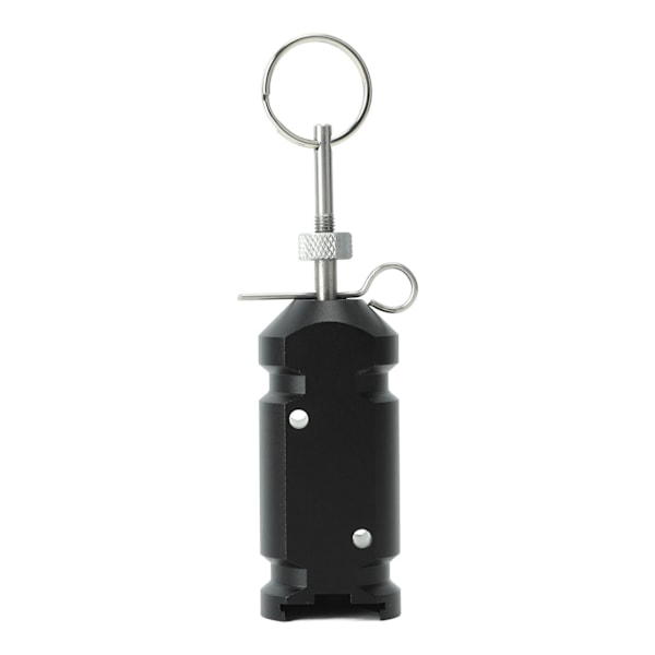 Trip Alarm 4,5V til campingtelt Perimeter Aluminiumlegering Havetilbehør Sort