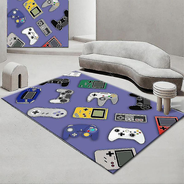 Spilkontrol Arealægge - Skridsikker Gulvmatte - Indendørs Udendørs Børnelegematte - 80x120cm - Stil 03